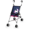 Image de Poussette pour poupée licorne pliable - BAYER DESIGN - Convient pour poupées jusquà 46cm - Doubles roues