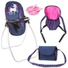 Image de BAYER Set Accessoires pour poupée licorne bleu et rose vif