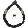 Image de Antivol vélo chaîne - BURG WACHTER - 580 90 BLACK - Acier 6 mm - Textile haute résistance - 2 clés
