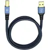 Image de Câble Usb 2.0 Oehlbach 10m Connecteurs Plaqués Or Bleu