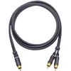 Image de Câble audio Oehlbach 23702 [2x Cinch-RCA mâle - 1x Cinch-RCA mâle] 2.00 m anthracite contacts dorés