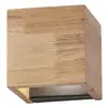 Image de Applique led murale intérieure bois carrée - fischer&honsel - paloma