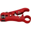 Image de Knipex 16 60 06 SB Dénudeur de câble adapté pour câbles coaxiaux RG59 RG6 RG7 RG11