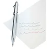 Image de Stylo bille 4 couleurs - WEDO - Chromé - Mécanisme poussoir - Rechargeable - Mixte