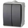 Image de Interrupteur - Aquatop - Double va et vient - IP54 - 2 boutons - Utilisation extérieure