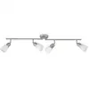 Image de Brilliant Plafonnier Barre A 4 Lumieres Sofia Hauteur 13 Cm E14 40w Acier, Chrome