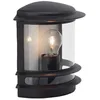 Image de Applique Murale Exterieure Hollywood Noir Ampoule E27 Max 60 W - Brilliant