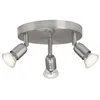 Image de Plafonnier LED - Loona - 3 lumières - Acier - 3xGU10 - 3W - Intérieur