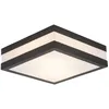 Image de Applique Murale Extérieure - Matteo - Acier Inoxydable Et Plastique - Anthracite Et Blanc - E27 - 2 X 40 W Ip44
