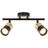 Image de Plafonnier 2 lampes design Brilliant Maribel Laiton Métal 81013/78