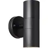 Image de Applique Murale Extérieure Jandy 2l Noir Métal/verre - - Gu10 Max 18w Ip44