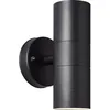 Image de Applique murale extérieure JANDY 2L noir métal/verre - BRILLIANT - GU10 max 18W IP44