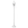 Image de Lampadaire Extérieur - Nissie - Blanc - Métal/verre - 1xe27 60w - Ip44