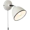 Image de Applique murale - BRILLIANT - Telio - Métal - H125cm - Gris - Interrupteur tirette