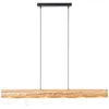 Image de Suspension - BRILLIANT - Trabo - 6 flammes - Bois massif - Dimmable avec lampes LED