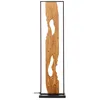 Image de Lampadaire - Brilliant - CHAUMONT - 120x33x18cm - LED intégrée - noir et bois