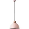 Image de Suspension - BRILLIANT - Erena - Ø38cm - Bois et Métal - Rose clair