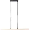 Image de Suspension - Brilliant - Arion - 150x103x6cm - noir et bois - LED intégrée 22W - bois plastique et métal