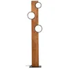Image de G80560A05 Brilliant Lamp Cheesy Lampadaire LED 140cm noir mat-bois marron 20 W LED intégré