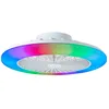Image de Plafonnier LED avec ventilateur - BRILLIANT - SALERNO - 40W - Dimmable - Télécommande incluse