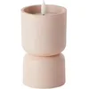 Image de Lampe De Table D'extérieur - Lovere - Forme Bougie - Plastique - 3 W - Beige Et Brun Clair