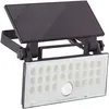 Image de Applique extérieure - BRILLIANT - LUTON - LED et solaire - Détecteur de mouvement - Plastique et métal - 4 W - Noir