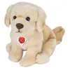 Image de Peluche - Golden Retriever - Assis - 25 cm - Noir - Pour enfants à partir de 3 ans