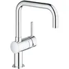 Image de Grohe Mitigeur Évier Minta 32488000 - Bec U - Bec Tube Pivotant 360° - Chrome