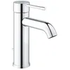 Image de GROHE Mitigeur lavabo monocommande Essence 23589001 - Bec fixe - Limiteur de température - Economie deau - Chrome - Taille S