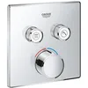 Image de Mitigeur encastré - GROHE - SmartControl - Chromé - 2 sorties - Design minimaliste