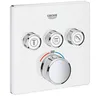 Image de Mitigeur thermostatique encastré 3 sorties - GROHE - 29157LS0 - Moon White - SmartControl - TurboStat SafeStop 38°C