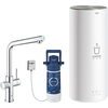 Image de GROHE mitigeur monocommande à "L" RED DUO avec chaudière pour eau bouillante instantanée 30325001 (Boiler L - acier chromé)