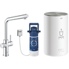 Image de GROHE mitigeur monocommande à "L" RED DUO avec chaudière pour eau bouillante instantanée 30327001 (Boiler M - acier chromé)