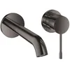 Image de Mitigeur lavabo mural - GROHE - Essence - 2 trous - Taille M - Finition Hard Graphite