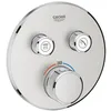Image de Mitigeur thermostatique encastré 2 sorties - GROHE - 29119DC0 - SuperSteel - SmartControl - TurboStat