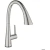 Image de Mitigeur évier électronique - GROHE - Zedra Touch - Supersteel - Douchette extractible - 3 jets
