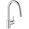 Image de GROHE Robinet de cuisine évier Feel douchette extractible rotation 360° bec en U inverseur 2 jets mitigeur cuisine 31486001