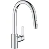 Image de Robinet De Cuisine Évier Get, Robinet Avec Douchette Extractible, Bec En Forme De U, Inverseur 2 Jets, 31484001