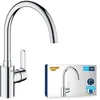 Image de Mitigeur de cuisine - GROHE Get - Chromé - Bec en C - Bec Haut - Rotation 150°