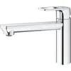 Image de Mitigeur Évier Monocommande Bauloop 31706000 - Bec Tube Pivotant Médium - Rotation 140° - Chrome