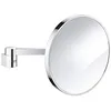 Image de GROHE Miroir cosmétique 41077000 - grossissement x7 verre et métal finition StarLight Chrome encastrable
