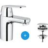 Image de Grohe - Eurosmart Cosmopolitan Mitigeur pour lavabo 1/2 Taille S + Bonde Clic-clac (23925000)
