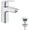 Image de Mitigeur monocommande lavabo GROHE QUICKFIX Start - économie deau - bonde clic clac incluse - taille S