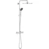Image de Colonne de douche thermostatique - GROHE - Vitalio Joy System 310 - Chromé - Rond - Noir