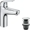 Image de Mitigeur monocommande lavabo - GROHE Swift - 24326001 - Chromé - Taille M - Economie deau - Vidage clic clac