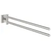 Image de GROHE QuickFix - Start Cube - Barre porte-serviettes 438 mm - Finition Supersteel 40976DC0