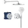 Image de Ensemble de douche encastré - Tous les types de jets - Mitigeur thermostatique - GROHE - 34877000 - Gris