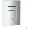 Image de Plaque de commande WC - GROHE - Skate Cosmopolitan - Chromé Mat - 156 x 197 mm - EcoJoy