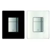 Image de Plaque de commande WC - GROHE - 38845LS0 - Verre - Moon White - Double touche