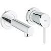 Image de Mitigeur Lavabo Montage Mural - GROHE - Concetto - Finition Chromé - 2 Trous - Gris